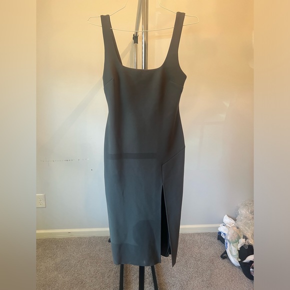 Dark Gray Sage Green Bec & Bridge designer dress size 6, gently used - Picture 2 of 8